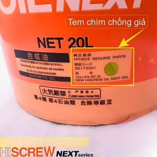 Dầu máy nén khí Hitachi new Hiscrew oil next