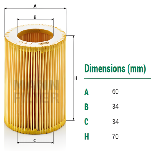 Lọc gió C 630 Mann filter