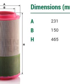 Lọc gió Mann filter C 24 820 cho máy nén khí