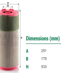 Lọc gió Mann filter C 26 1100 cho máy nén khí