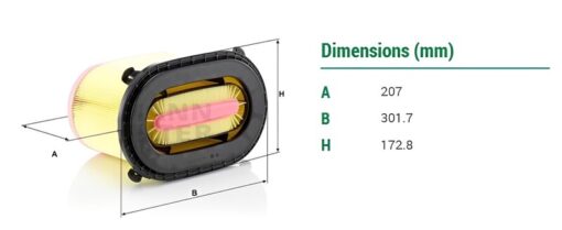 Lọc gió Mann filter C 30 400/1 cho máy nén khí