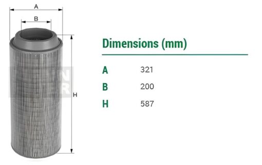 Lọc gió Mann filter C 33 2200