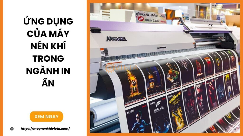 Ứng dụng của máy nén khí trong ngành in ấn