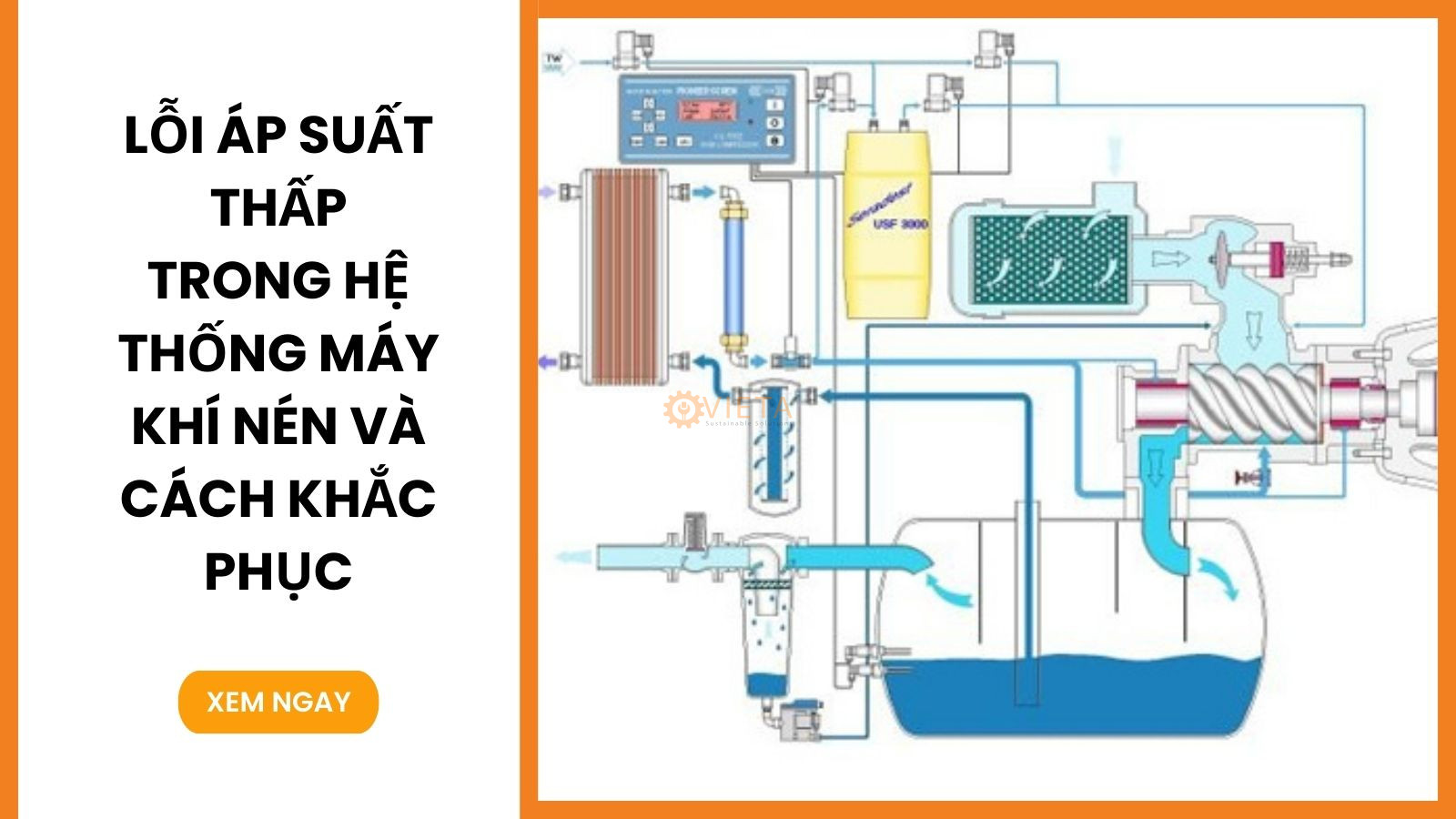 Lỗi áp suất thấp trong hệ thống máy khí nén