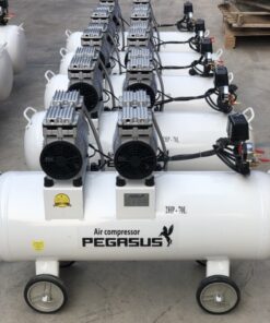 Máy nén khí giảm âm Pegasus TM-OF750x2-70L 2 HP