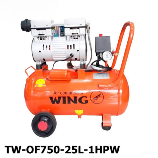 Máy nén khí không dầu Wing TW-OF750-25L-1HP