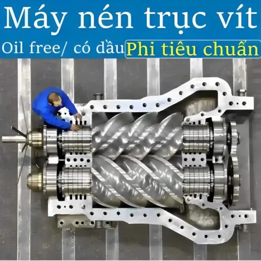 Máy nén trục vít phi tiêu chuẩn Kobelco Nhật Bản