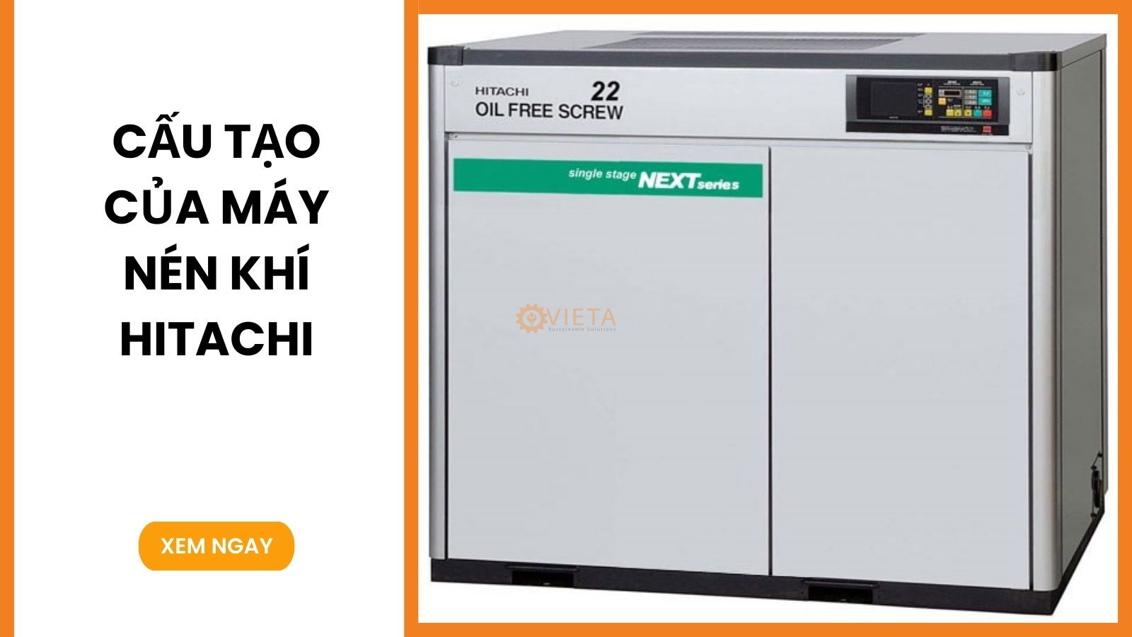 Cấu tạo của máy nén khí Hitachi