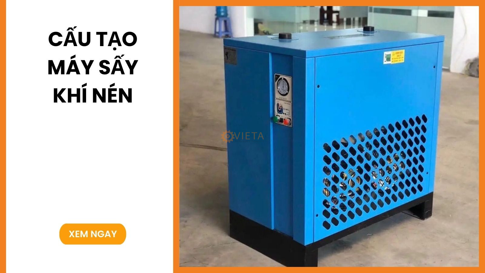 Cấu tạo máy sấy khí nén