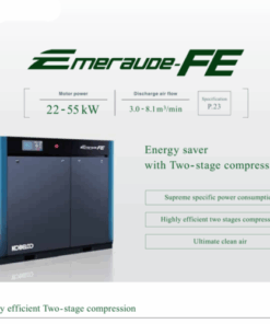 Máy nén khí trục vít không dầu Kobelco Emeraude FE series 22-55kW