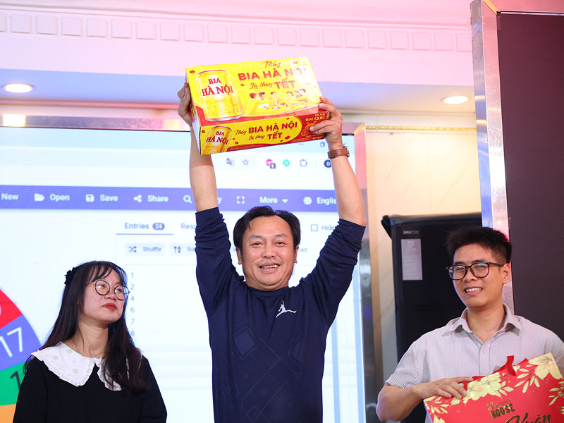 Vòng quay may mắn gọi tên anh!