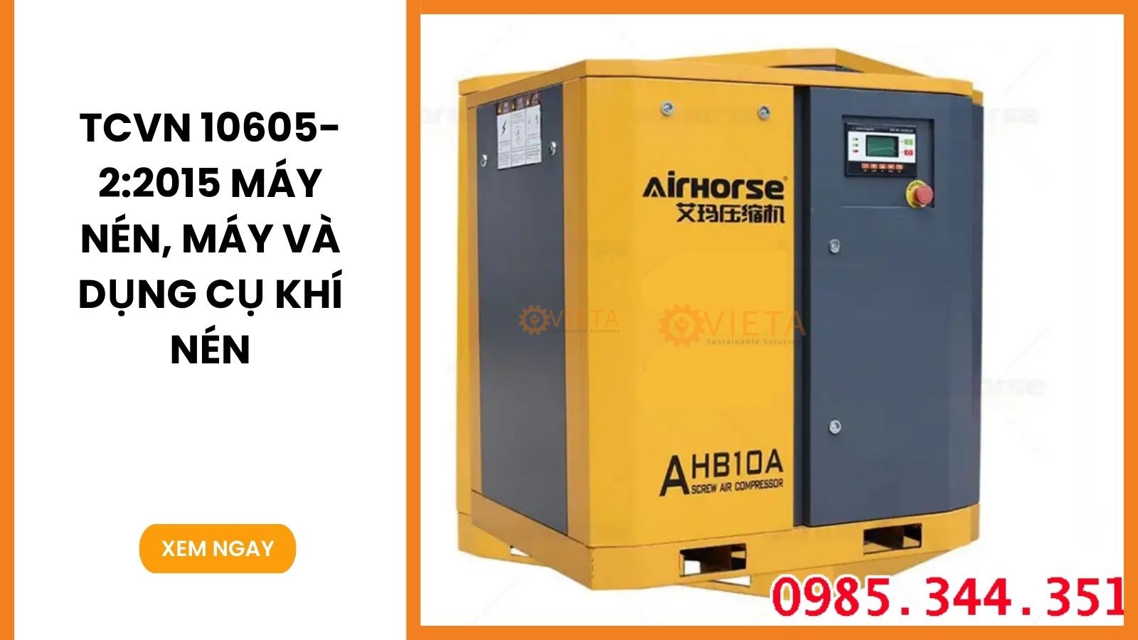 TCVN 10605-2:2015 MÁY NÉN, MÁY VÀ DỤNG CỤ KHÍ NÉN - THUẬT NGỮ VÀ ĐỊNH NGHĨA - PHẦN 2: MÁY NÉN