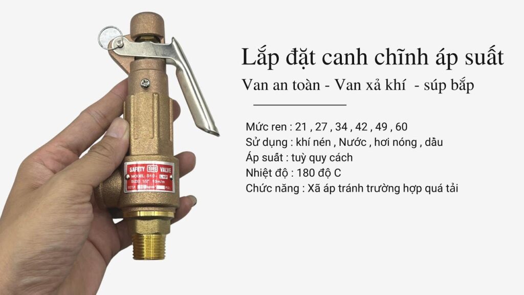 Cách chỉnh van an toàn máy nén khí