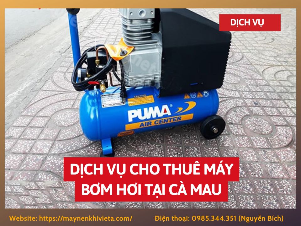 Dịch vụ cho thuê máy bơm hơi tại Cà Mau, tiết kiệm ngay 10%