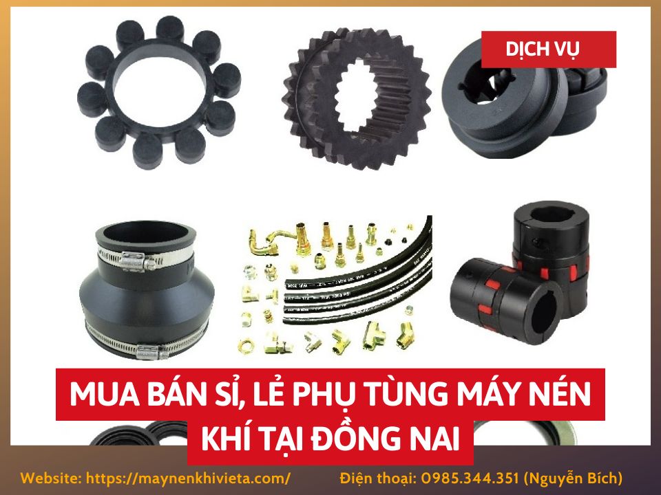 Tổng kho mua bán sỉ, lẻ phụ tùng máy nén khí tại Đồng Nai uy tín
