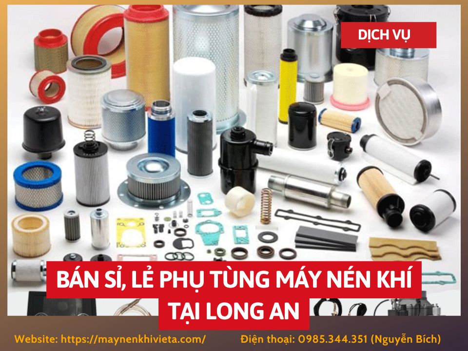 Tổng kho mua bán sỉ, lẻ phụ tùng máy nén khí tại Long An uy tín