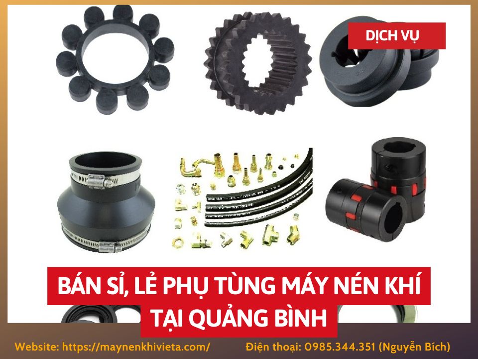 Tổng kho mua bán sỉ, lẻ phụ tùng máy nén khí tại Quảng Bình uy tín