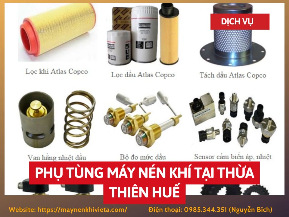 Tổng kho mua bán sỉ, lẻ phụ tùng máy nén khí tại Thừa Thiên Huế uy tín