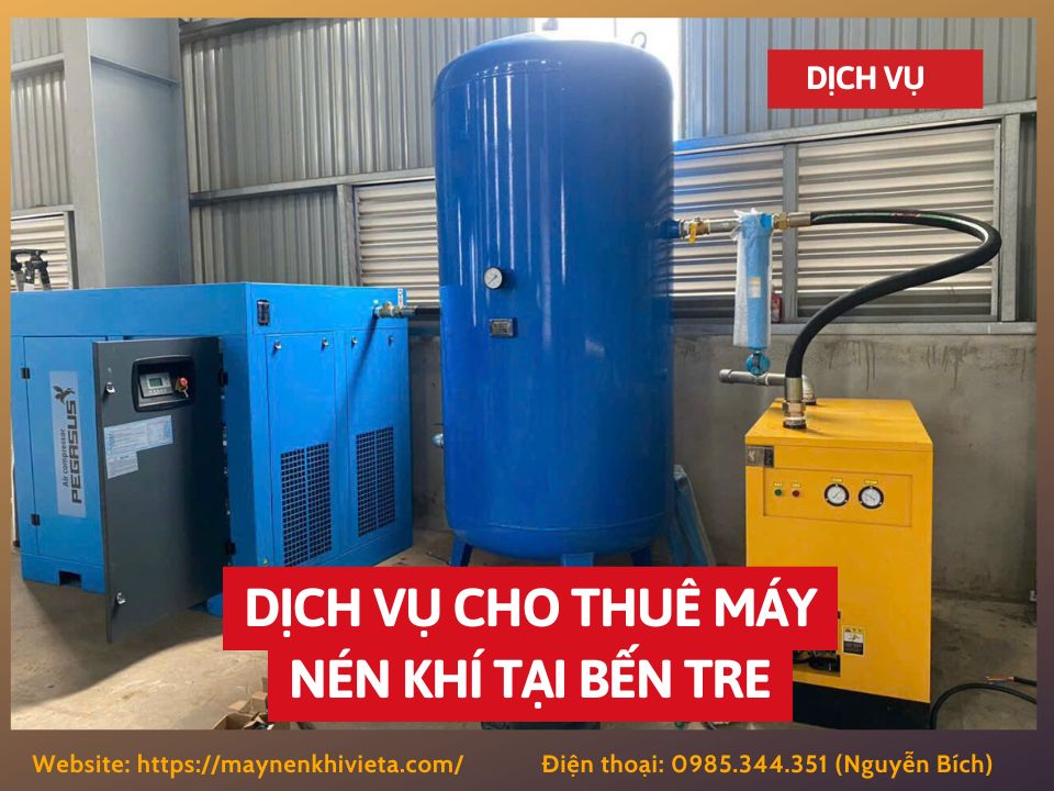 Dịch vụ cho thuê máy nén khí tại Bến Tre, Tiết Kiệm 10%