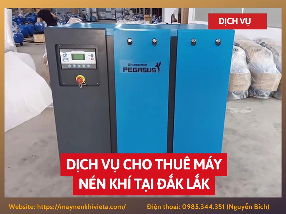 Dịch vụ cho thuê máy nén khí tại Đắk Lắk, Tiết Kiệm 10%