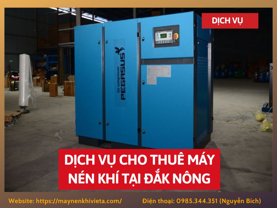 Dịch vụ cho thuê máy nén khí tại Đắk Nông, Tiết Kiệm 10%