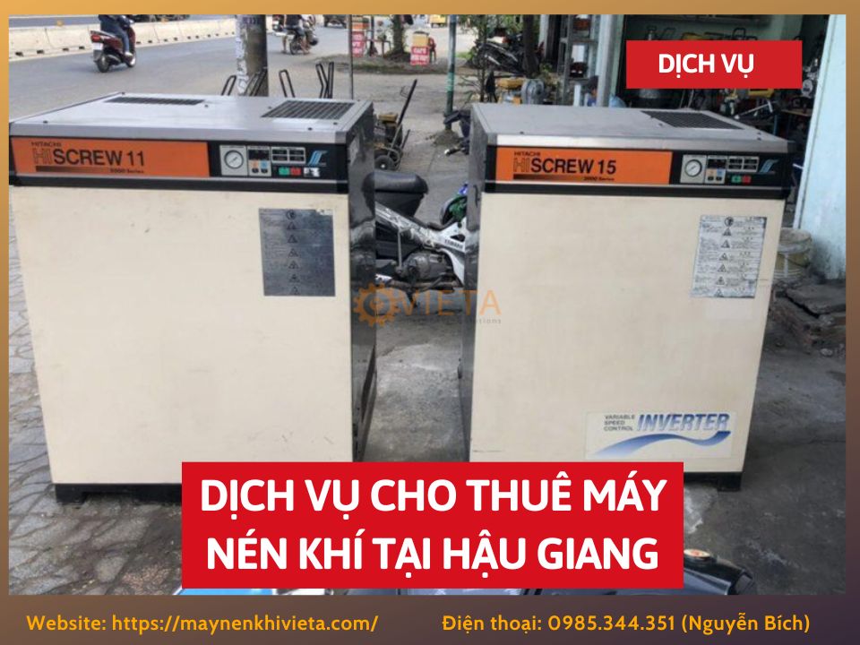 Dịch vụ cho thuê máy nén khí tại Hậu Giang, Tiết Kiệm 10% Dịch vụ cho thuê máy nén khí tại Hậu Giang, Tiết Kiệm 10%
