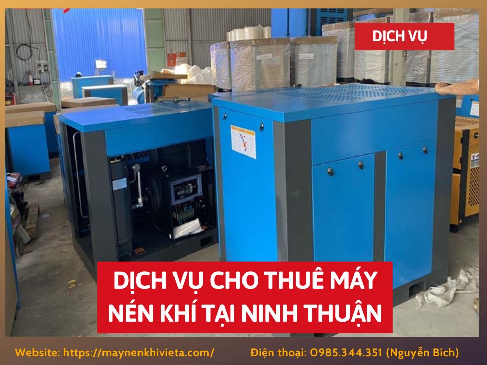 Dịch vụ cho thuê máy nén khí tại Ninh Thuận, Tiết Kiệm 10%