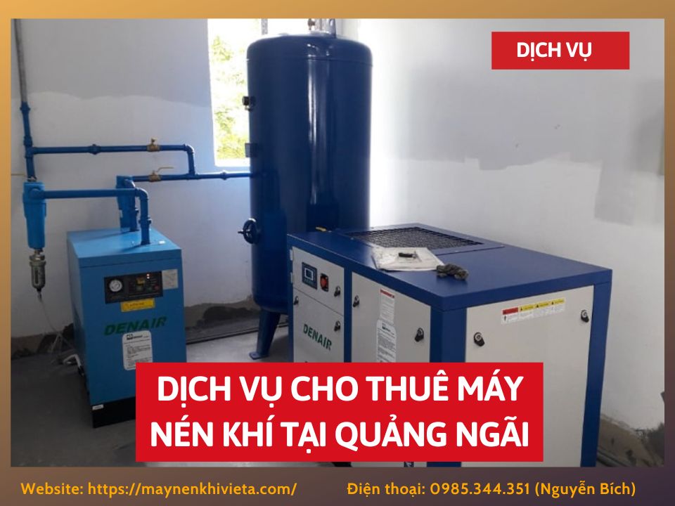 Dịch vụ cho thuê máy nén khí tại Quảng Ngãi, Tiết Kiệm 10%