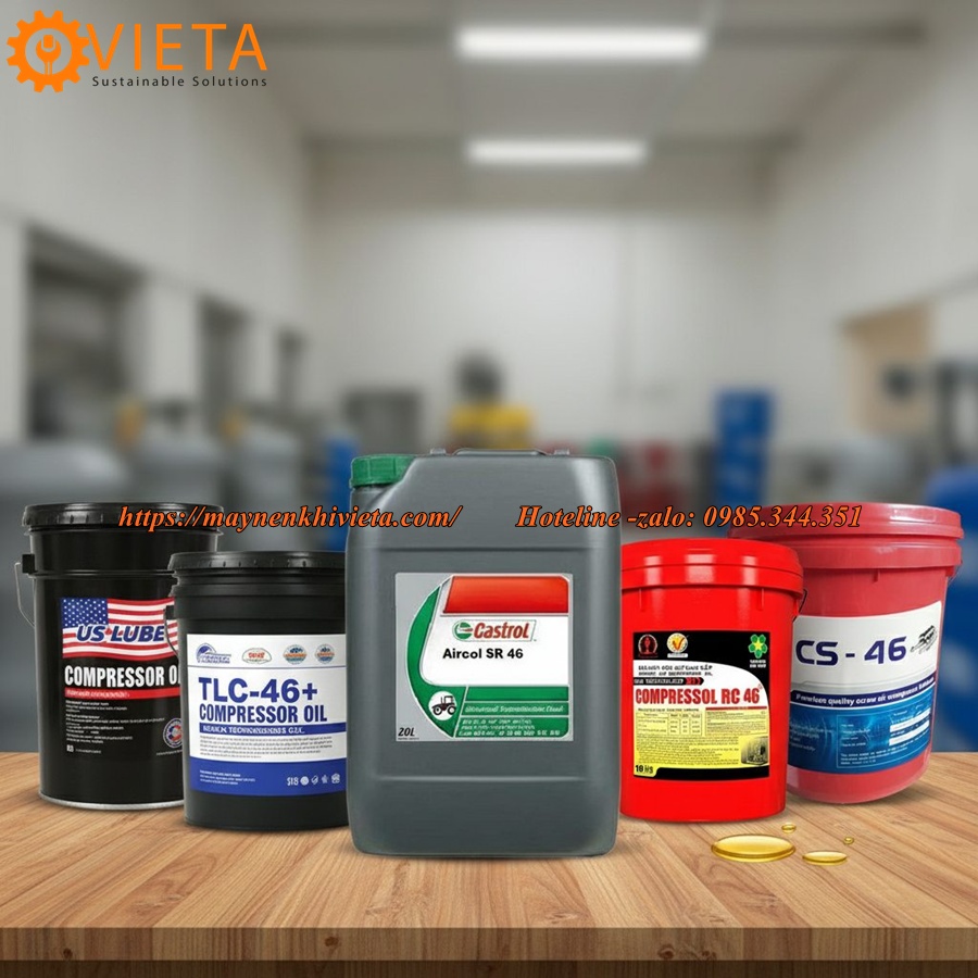 Dầu máy nén khí trục vít 46 Dầu máy nén khí trục vít 46