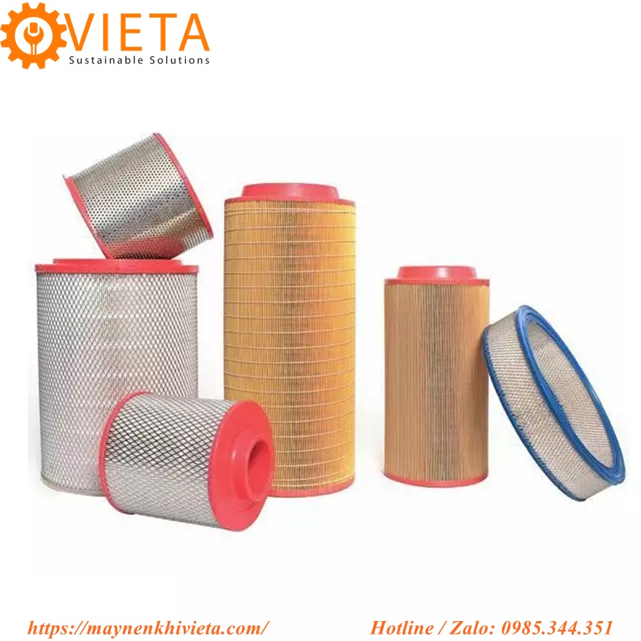 Lọc gió máy nén khí trục vít chính hãng 100%, giá tại tổng kho