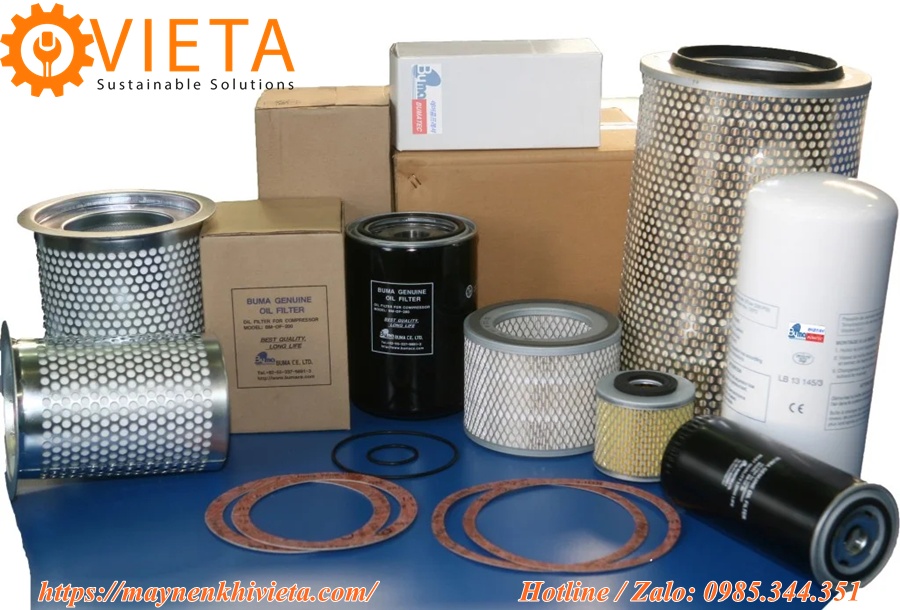 Lọc tách máy nén khí trục vít