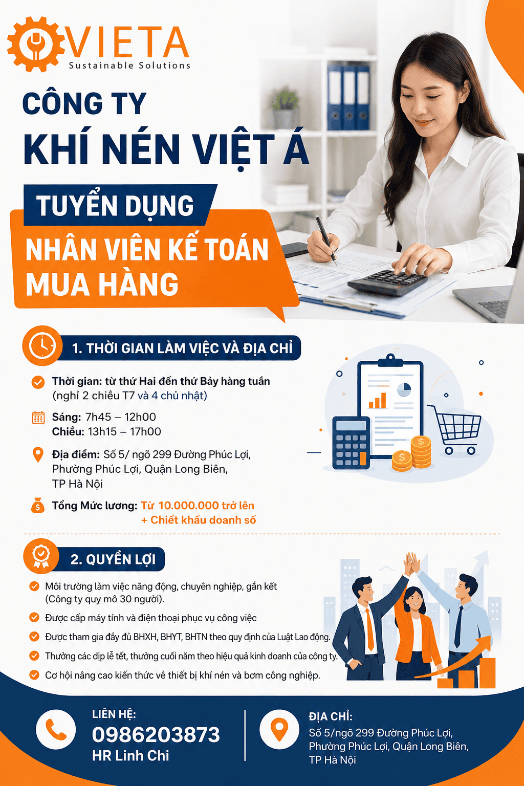 Tuyển dụng nhân viên kế toán mua hàng